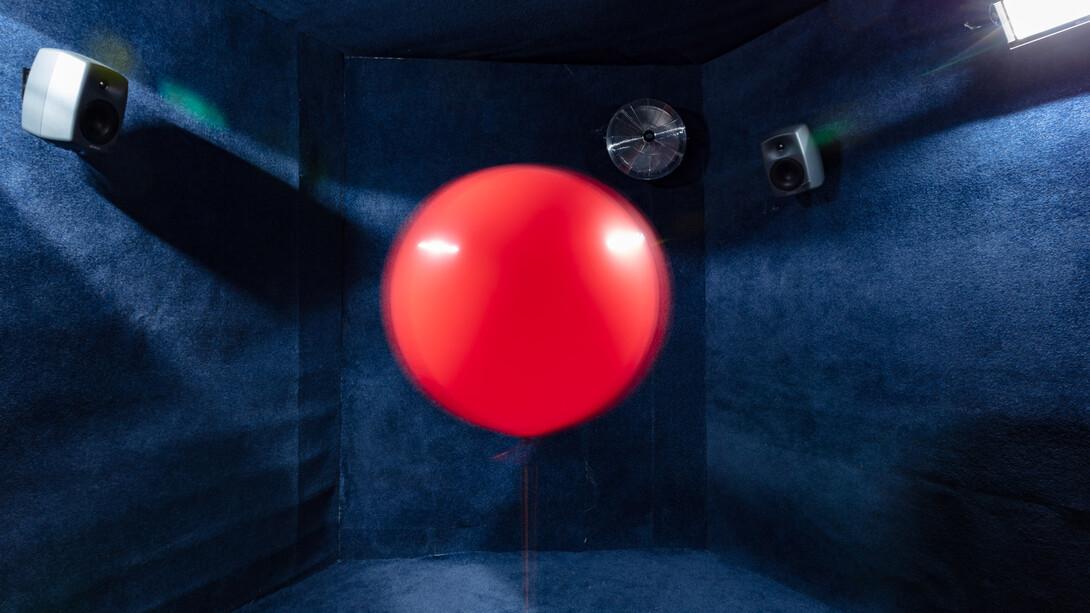 Installation view, Mark Fell, The Concept of Time is Intrinsically Incoherent, 2019. Photo: Anna Lukala, Courtesy of Focal Point Gallery
 