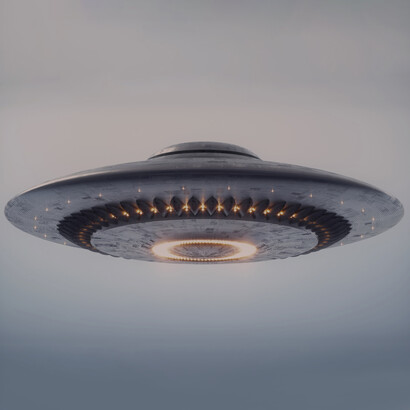 Modelo de una nave alienígena