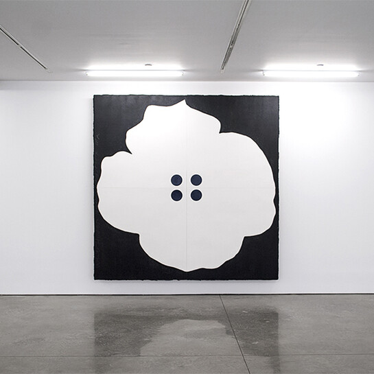 Donald Sultan, "installation of Artifice exhibition," 2014. Courtesy of Ryan Lee, New York
