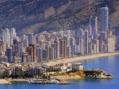 Benidorm. Línea de costa