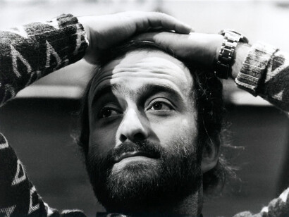 Un'immagine di Lucio Dalla da giovane