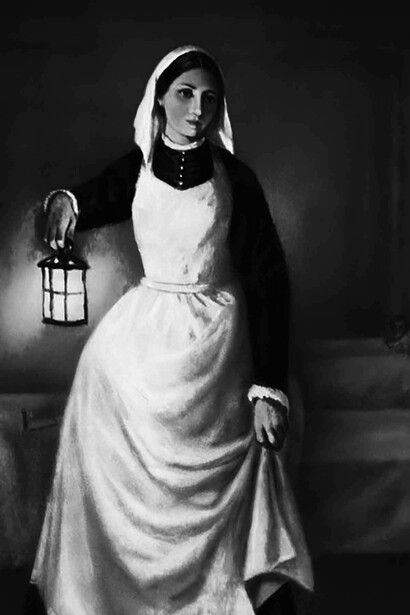 Florence Nightingale con la lampada