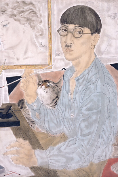 Léonard Foujita, “Self-Portrait” (1929, oil on canvas © Fondation Foujita/ADAGP, Paris & JASPAR, Tokyo, 2017)