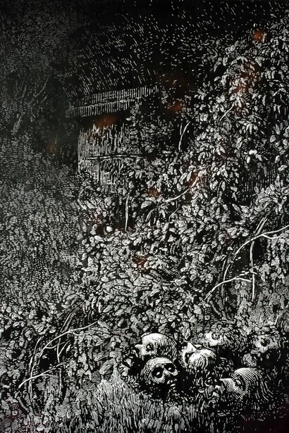 Strange fruit, 2014
Acrylique sur panneau de bois
175 x 122 cm