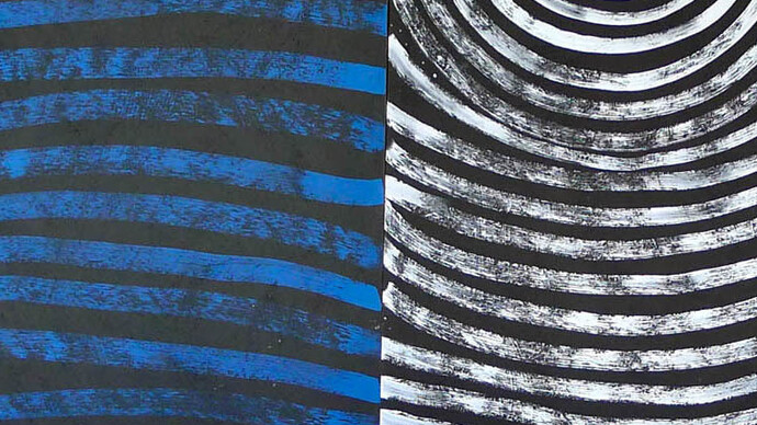 Phyliss Thomas, Gemerre Triptych (detail), Ochre and Pigment with Acrylic Binder on Custom Board, 80 x 100 cm (each board)