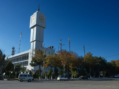 Centro de la ciudad de Termez en la región de Surkhandarya en Uzbekistán