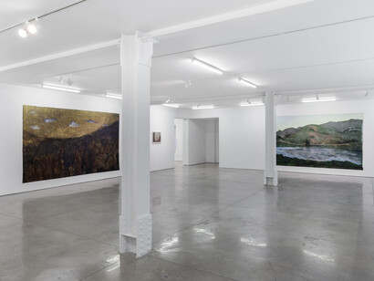 May Stevens, When the waters break, exhibition view. Courtesy of Ryan Lee Gallery