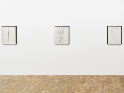 André Marfaing, Ink wash paintings, 1960s - 1980s, exhibition view. Courtesy of Ceysson & Bénétière Gallery
