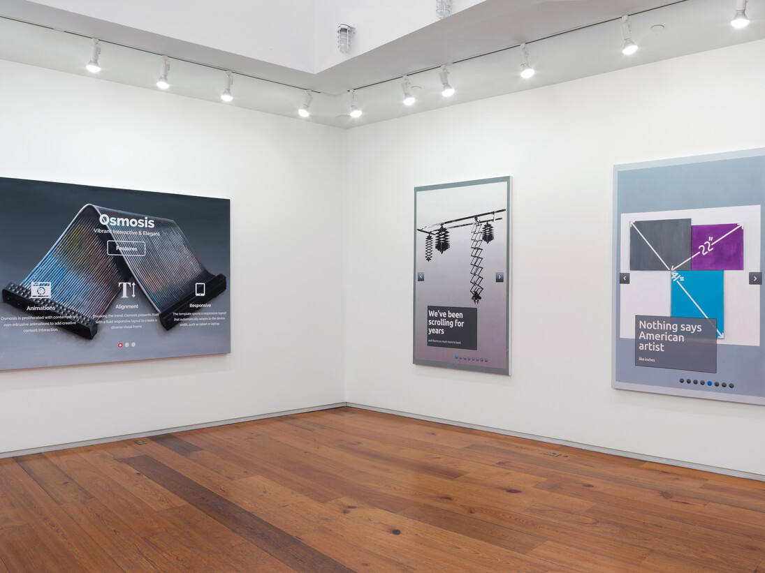 Joel Holmberg, Installation view