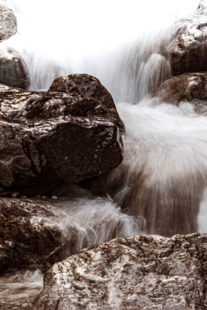 The crest of a great cascade