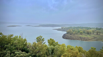 Paisaje de Granadilla, Extremadura, España