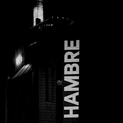 «Hambre»: protesta luminosa en Chile