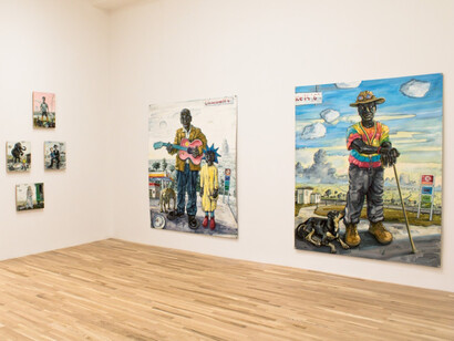 Installation view, Amer Kobaslija, In Passing, George Adams Gallery, New York, 2021