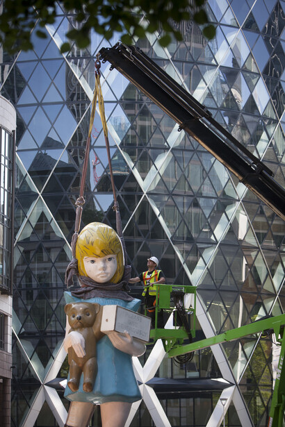 Damien Hirst, 'Charity'. Sculpture in the City 2015. Photography by Nick Turpin