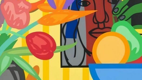 Mixed Bouquet with Leger, 1993, Screenprint, Paper 138.4 x 129.5 cm, Image 111.8 x 104.1 cm, Edition of 90, Courtesy Alan Cristea Gallery