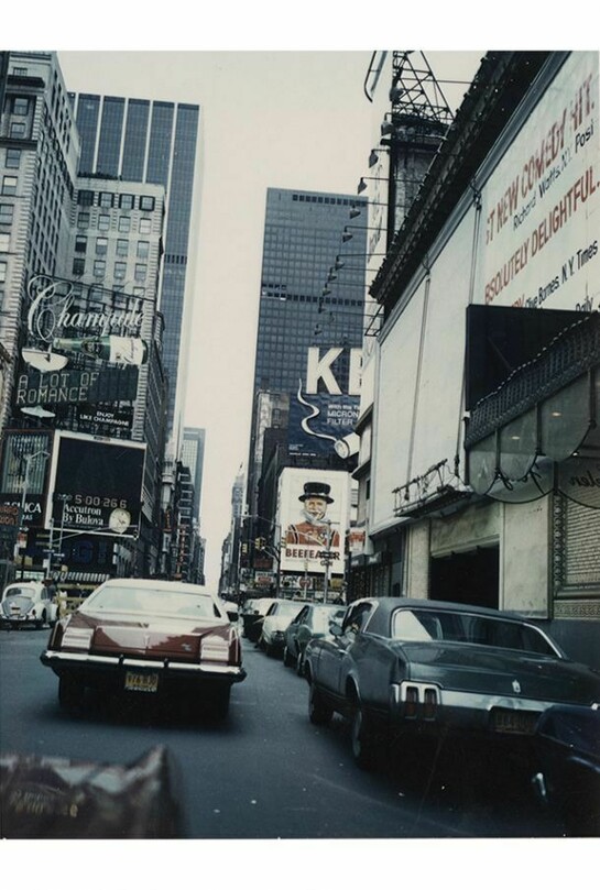 William S. Burroughs, Midtown Manhattan, 1965, C-type print, 7.3 x 5.9 cm, © Estate of William S. Burroughs, Courtesy of the Barry Miles Archive