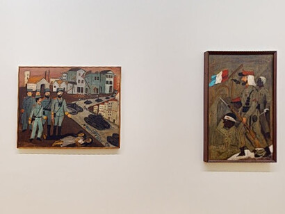 Paulo Pedro Leal, Un sobborgo tragico, vista dell’esposizione. Cortesia della Pinacoteca