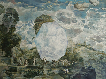 Geoff Diego Litherland, Adjacent: Infinite Summer, Oil on Canvas, 100 x 130 cm