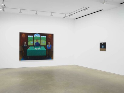 Scott Kahn, Once in a blue moon, exhibition view. Courtesy of David Zwirner