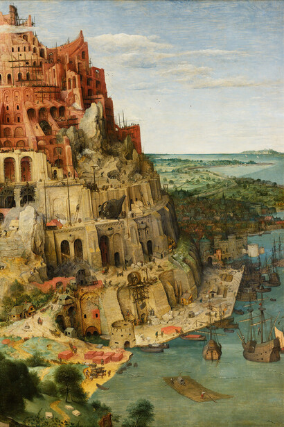 Pieter Bruegel el Viejo, La Torre de Babel (detalle), 1563