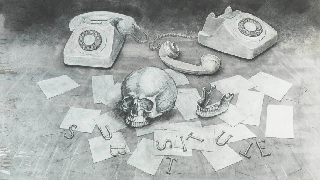 Carl Plackman, What I say: not what I do: not what I am (detail), 1986. Courtesy of Pangolin London