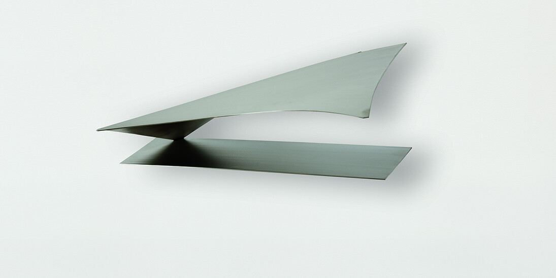 Iole de Freitas Untitled 2017 stainless steel 31 x 70 x 24 cm