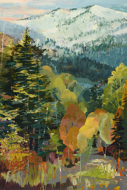 Marjorie Thompson, Upreach (detail). Courtesy of Patricia Rovzar Gallery