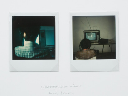 Mario Fonseca , L’observation de soi même 1, 1982/2014, Polaroid on cardboard, 19 x 26 cm, Unique. ©  the  artist,  courtesy  of  CF-LART
