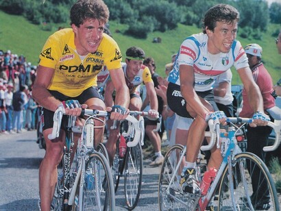 Pedro Delgado y Eddy Schepers