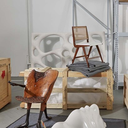 Uncrated. Courtesy of R & Company