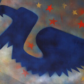 Franco Angeli, Senza titolo, seconda metà anni '70, tecnica mista su tela