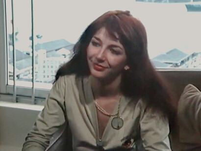 Kate Bush durante una entrevista para un medio neozelandés en 1978