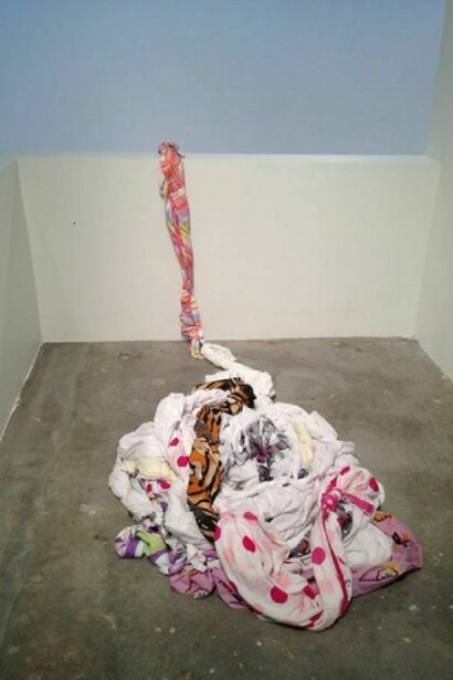 David Lukowski, A certain sympathy knotted bedsheets, 2013