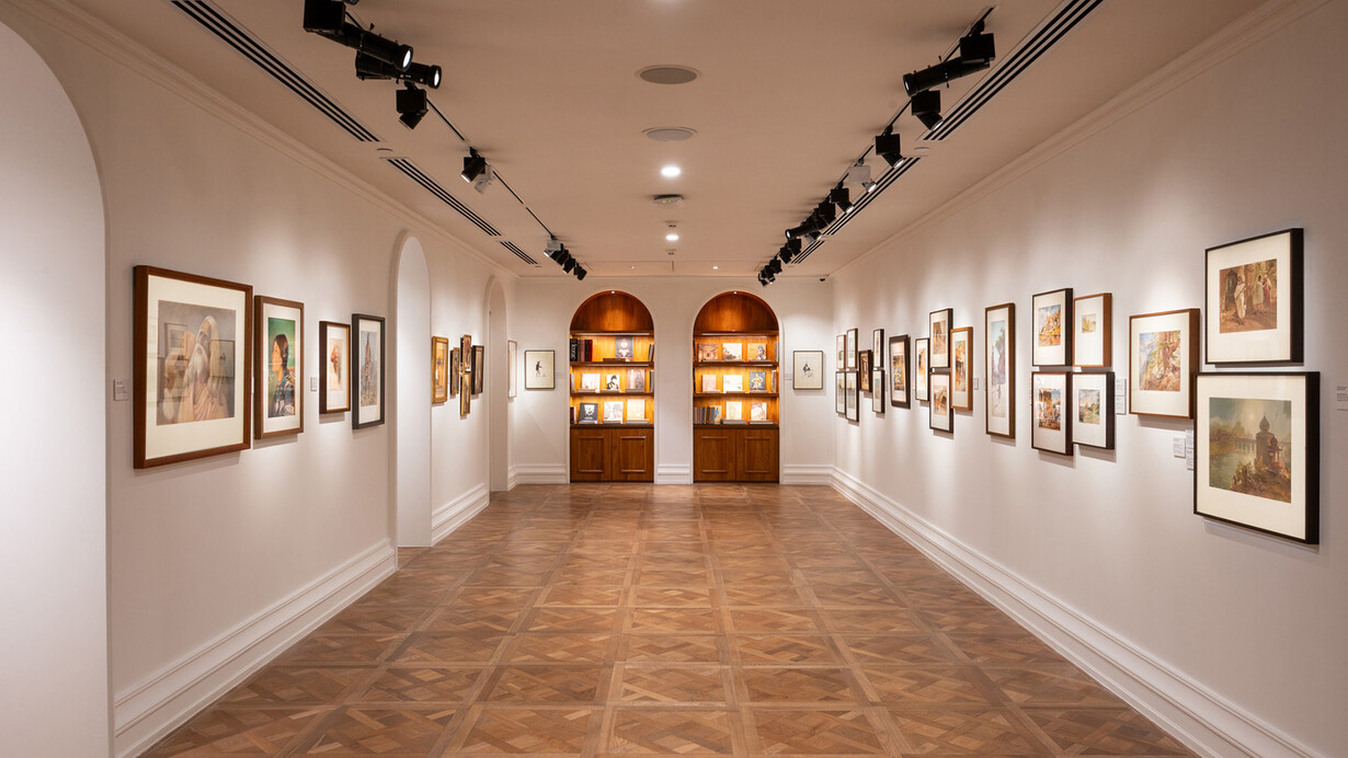 Destination India. Foreign artists in India 1857–1947, exhibition view. Courtesy of DAG