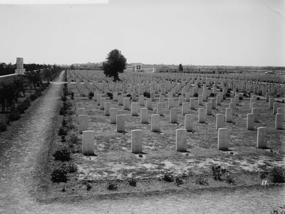 Tombs as far as the eye can see, Palestine, 1940's