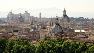 Vista del horizonte en Roma