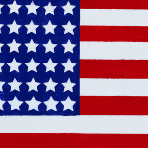 Eric Sullivan, Sturtevant: John’s flag 1993 (detail), 2026. Courtesy of The Hole