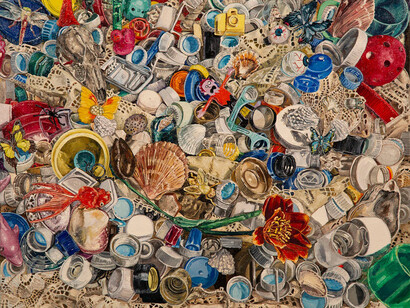 Laurie Riccadonna, Self portrait as Ophelia, 2022. Courtesy of The Painting Center