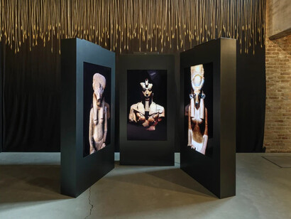 Monira Al Qadiri, The archeology of beasts, exhibition view. Courtesy of König Galerie
