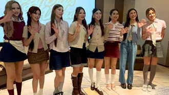 BINI standing together in coordinated, stylish outfits, representing the brand’s vision of warmth, ease, and togetherness