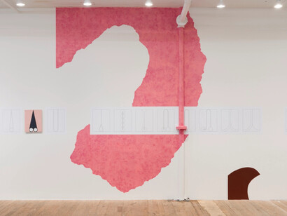 Ulrike Müller, Walkthrough, exhibition view. Courtesy of Hoffman Donahue Gallery