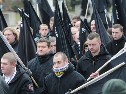 Manifestação neonazista em Dresden
