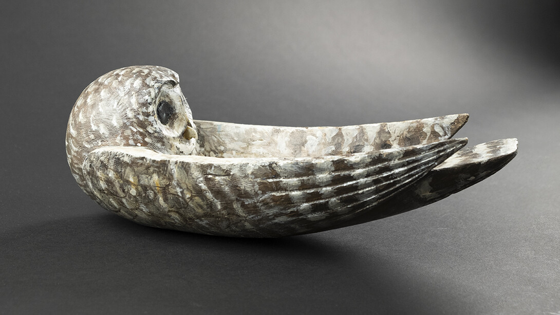 Hib Sabin, Barred Owl Offering Bowl. Courtesy of Stonington Gallery