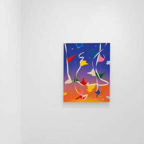 Alex Dodge, Dark patterns, exhibition view. Courtesy of Klaus von Nichtssagend Gallery