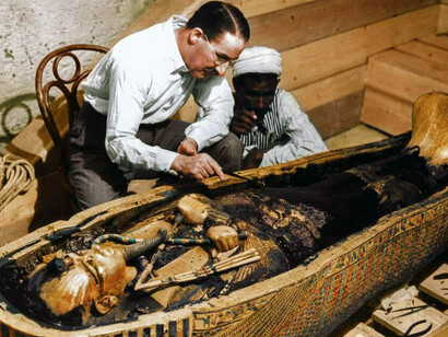 Il ritrovamento del sarcofago di Tutankhamon