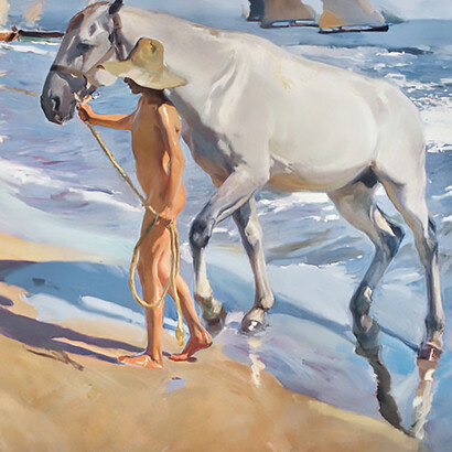 Joaquín Sorolla, Washing the Horse (1909)