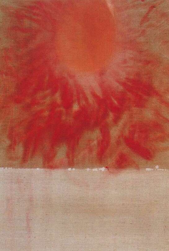 Patrick Scott, Moving Device, 1963, Tempera on unprimed canvas, 117 x 86 cm, Private Collection