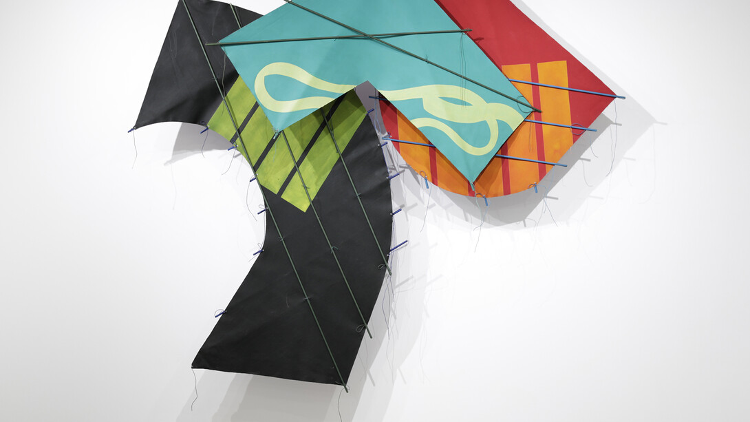Richard Smith, Mask, 1983, Acrylic on canvas, 96 x 96 in, courtesy of the artist and Flowers Gallery, London / New York