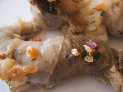 I turcinieddi, involtini tradizionali fatti con frattaglie di agnello
