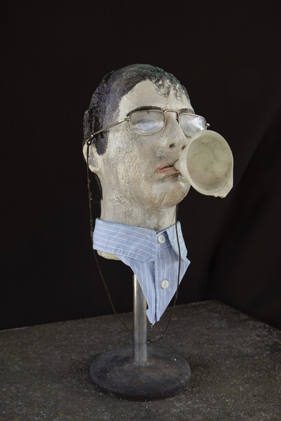 Andrea Saltini, Rosencrantz (dettaglio), 2024-25. Cortesia del Teatro Sociale di Novi di Modena